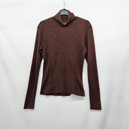 Smartwool Women’s Merino Wool Turtleneck Sweater Brown - Size M