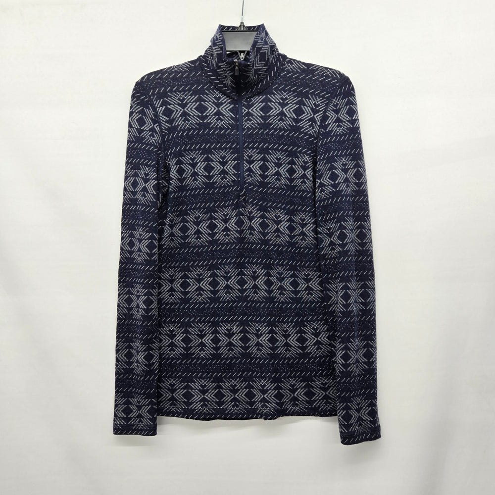 Icebreaker Merino 260 Women’s Wool Quarter Zip Base Layer Navy - Size S
