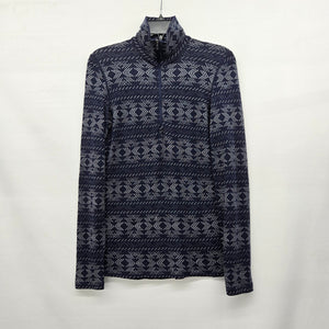 Icebreaker Merino 260 Women’s Wool Quarter Zip Base Layer Navy - Size S