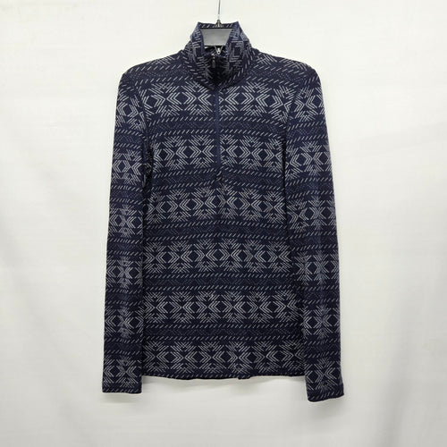 Icebreaker Merino 260 Women’s Wool Quarter Zip Base Layer Navy - Size S