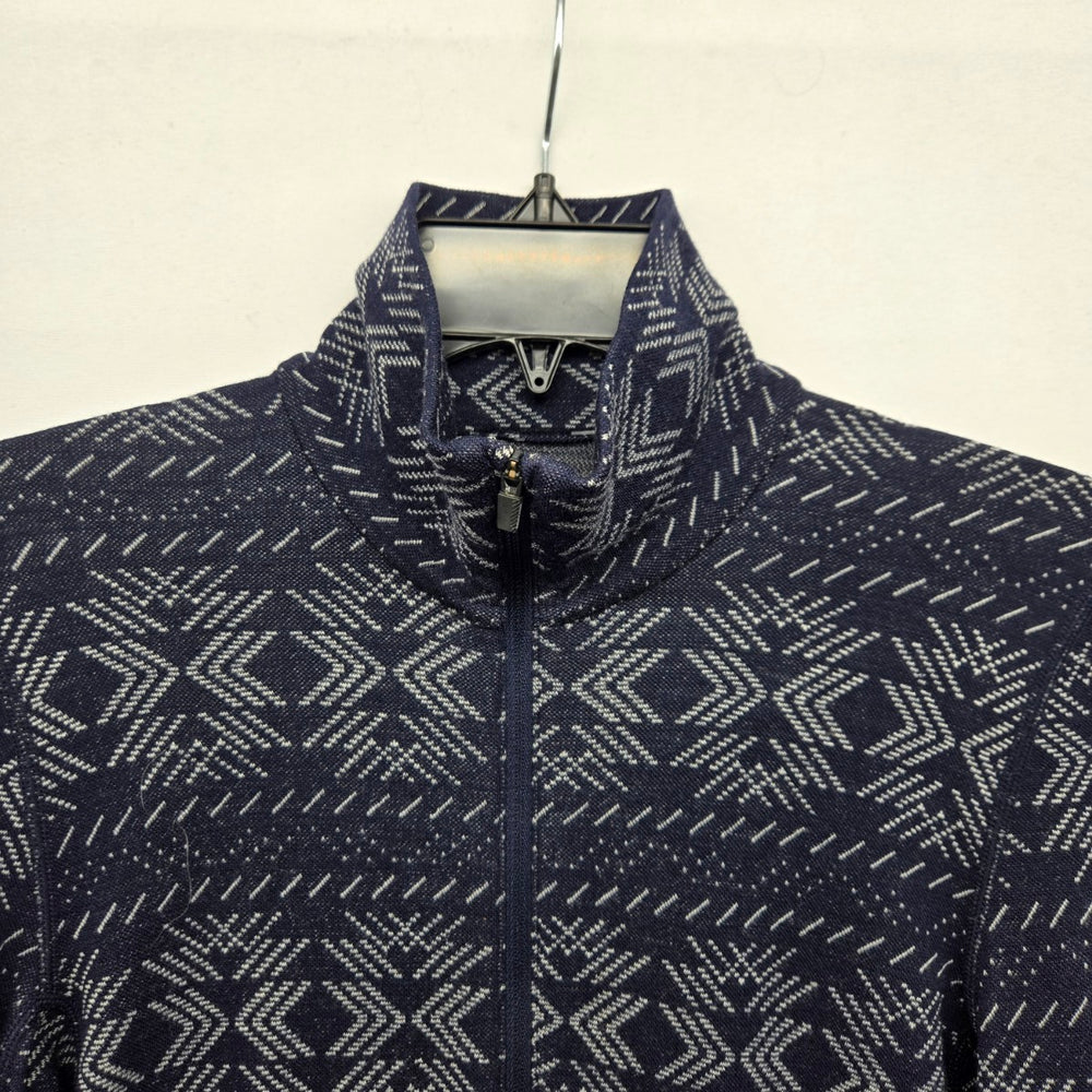 Icebreaker Merino 260 Women’s Wool Quarter Zip Base Layer Navy - Size S