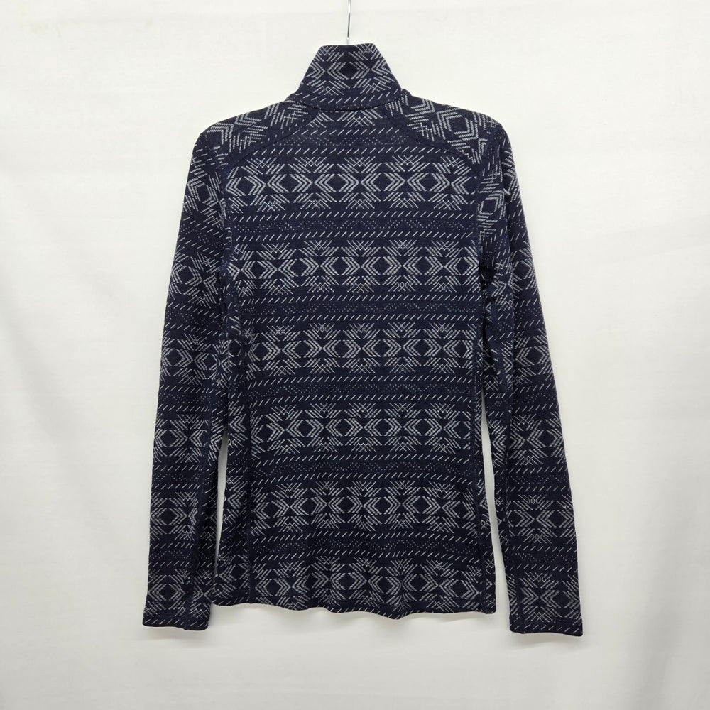 Icebreaker Merino 260 Women’s Wool Quarter Zip Base Layer Navy - Size S