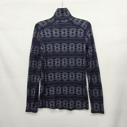 Icebreaker Merino 260 Women’s Wool Quarter Zip Base Layer Navy - Size S