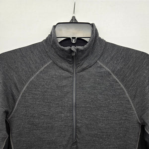 Icebreaker Merino 260 Zone Women’s Quarter Zip Base Layer Gray - Size M