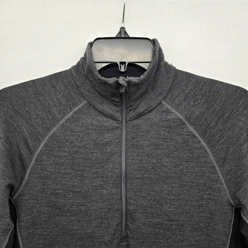 Icebreaker Merino 260 Zone Women’s Quarter Zip Base Layer Gray - Size M