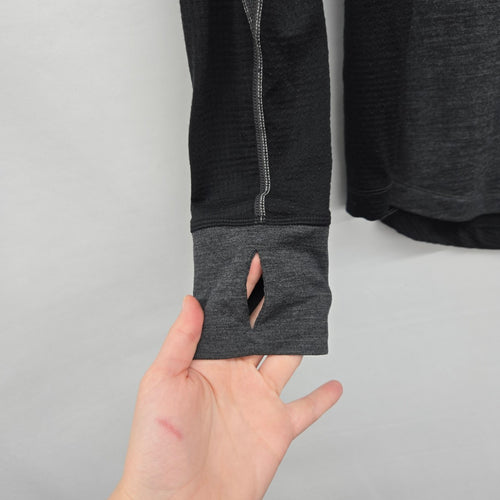 Icebreaker Merino 260 Zone Women’s Quarter Zip Base Layer Gray - Size M