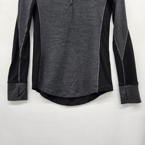 Icebreaker Merino 260 Zone Women’s Quarter Zip Base Layer Gray - Size M