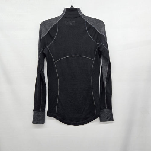 Icebreaker Merino 260 Zone Women’s Quarter Zip Base Layer Gray - Size M