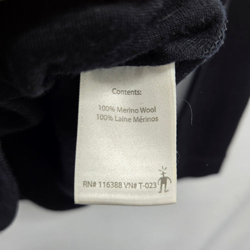 Smartwool Women’s 100% Merino Wool Black Quarter Zip Base Layer - Size M