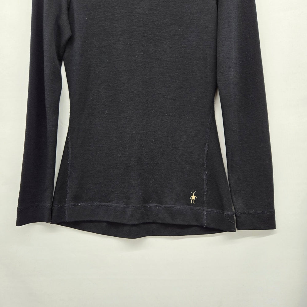 Smartwool Women’s 100% Merino Wool Black Quarter Zip Base Layer - Size M