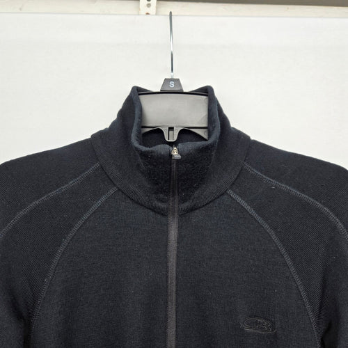 Icebreaker Women’s Sport 320 Pure Merino Wool Black Quarter Zip Pullover - Size S