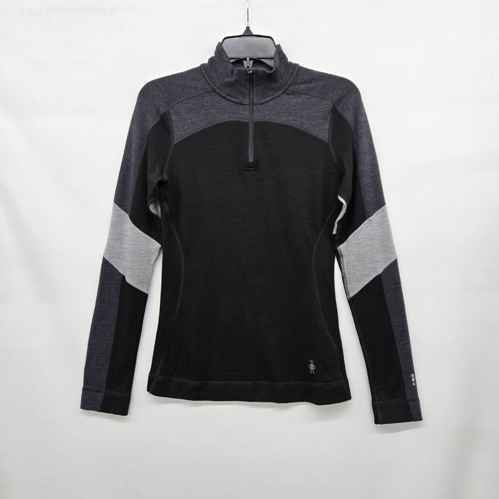 Smartwool Women’s Colorblock Quarter Zip Base Layer - Size S