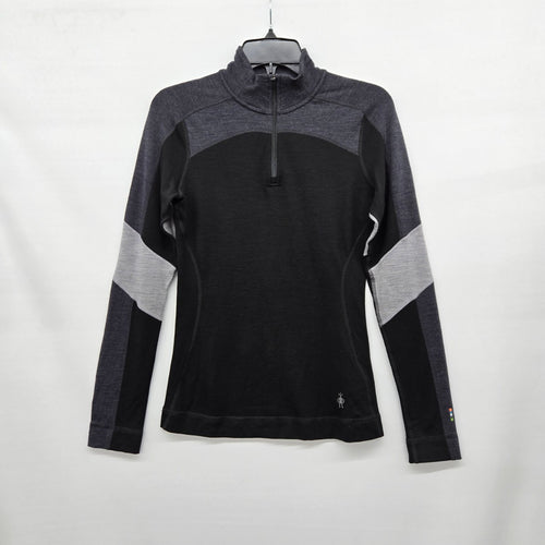 Smartwool Women’s Colorblock Quarter Zip Base Layer - Size S
