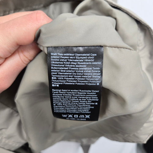 Helly Hansen Hooded Belted Raincoat Trench Jacket Gray - Size XL
