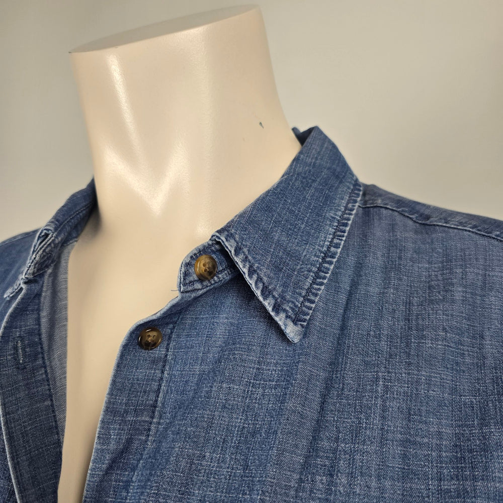 Lane Bryant Chambray Button Front Shirt Dress Blue - Size 1X NWT