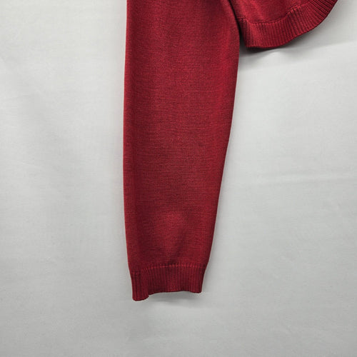 Talbots Red Silk Blend Cropped Bolero Cardigan Sweater - Size L