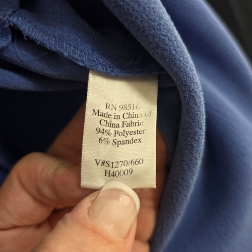 Coldwater Creek Blue Button Front Sleeveless Maxi Dress  - Size 22W