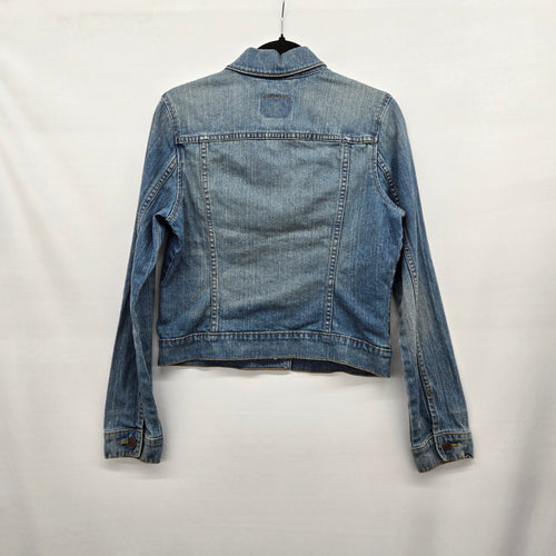Levi’s Women’s Blue Denim Trucker Jacket Stretch Cotton Button Front - Size L