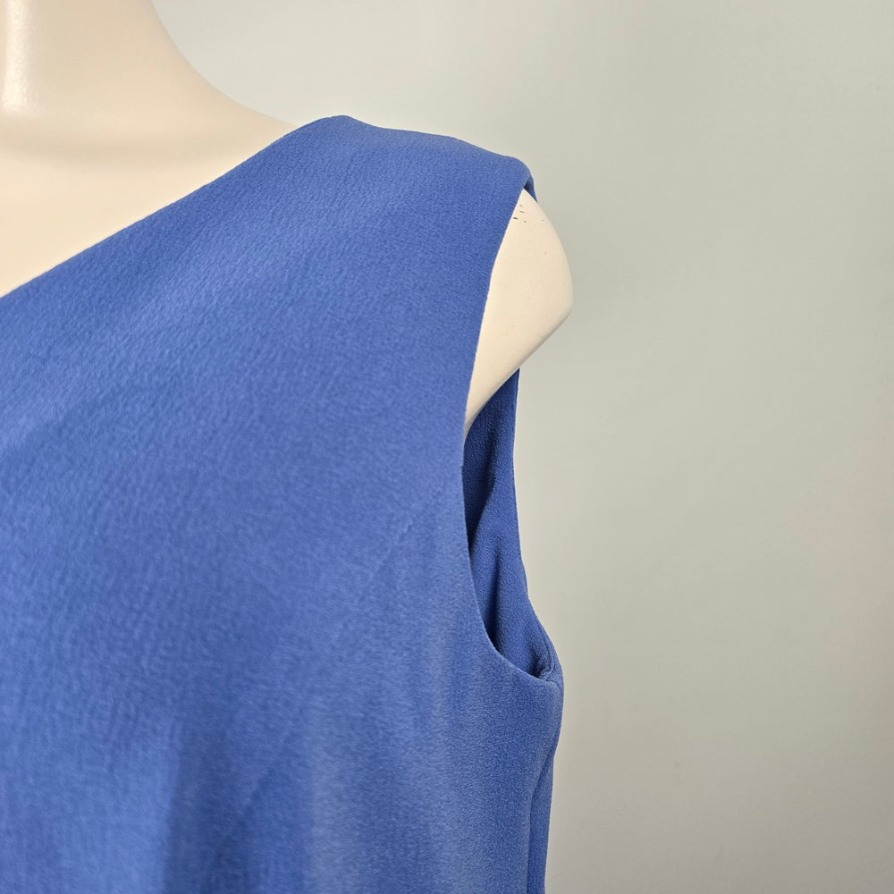 Coldwater Creek Blue Button Front Sleeveless Maxi Dress  - Size 22W