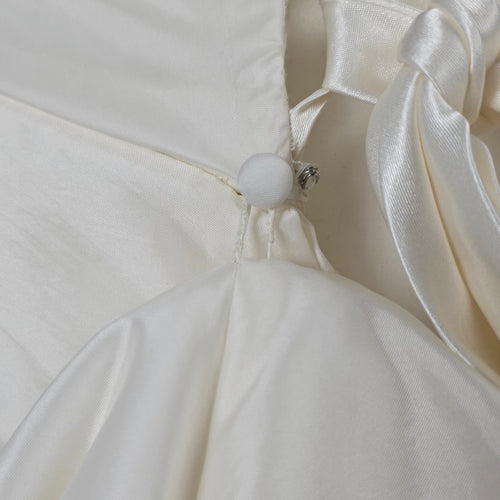 Jasmine Ivory Wedding Dress Bridal Gown Lace Beaded Corset Back Train - Size 16