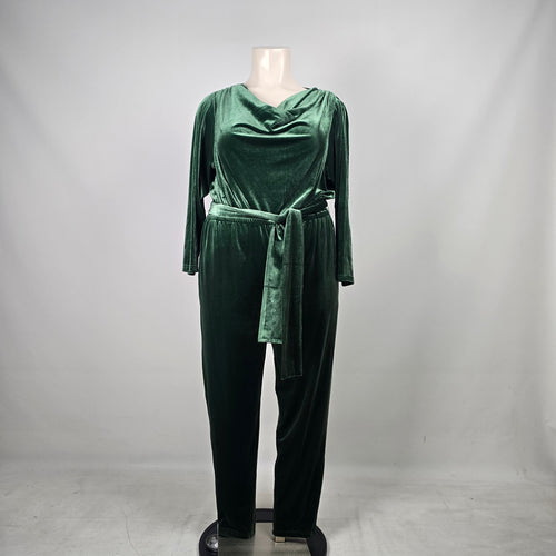 Smash + Tess Very Velvet Jumpsuit Winter Green  Collab Edition - Size 2XL NWT