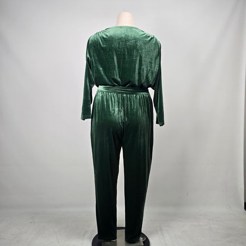 Smash + Tess Very Velvet Jumpsuit Winter Green  Collab Edition - Size 2XL NWT