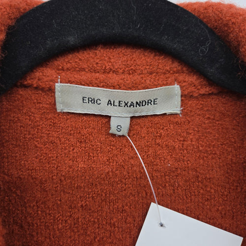 Eric Alexandre Rust Wool Belted Coatigan Jacket - Size S