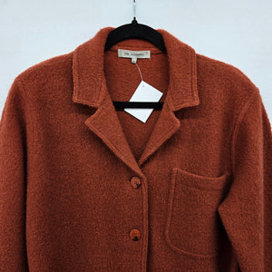 Eric Alexandre Rust Wool Belted Coatigan Jacket - Size S