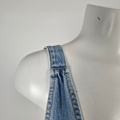 Free People We The Free High Roller Skirtall Light Wash Blue - Size M