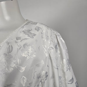 Vintage Lov'Lee White Bridal Peignoir Robe & Nightgown Set - Size S