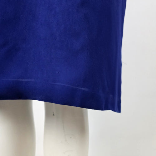 Vintage Frank Usher Royal Blue Beaded Drop Waist Event Dress - Size 12
