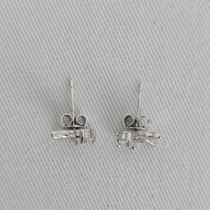 925 Sterling Silver Hummingbird Crystal Stud Earrings
