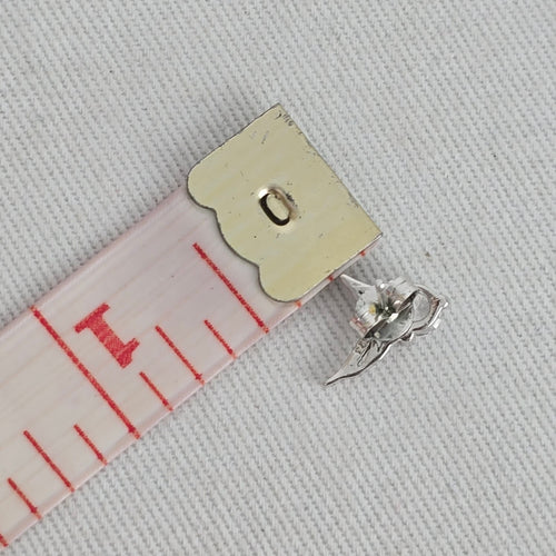 925 Sterling Silver Hummingbird Crystal Stud Earrings
