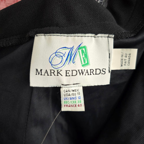 Vintage Mark Edwards Vintage Black Strappy Cross-Back Maxi Dress Size 10