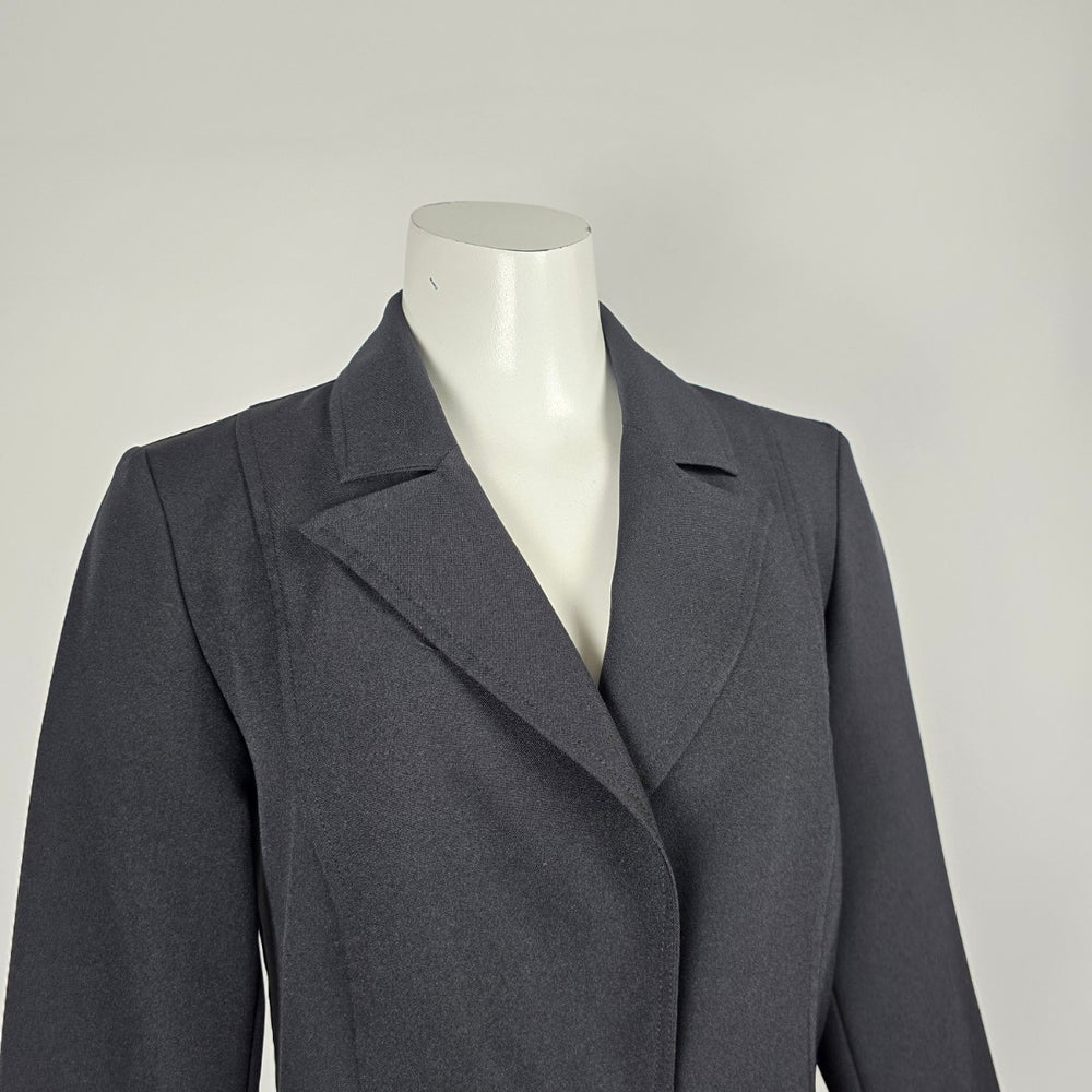 Vintage Y2K Le Château Black Full-Length Tailored Blazer Jacket Single Button -  Size S/M