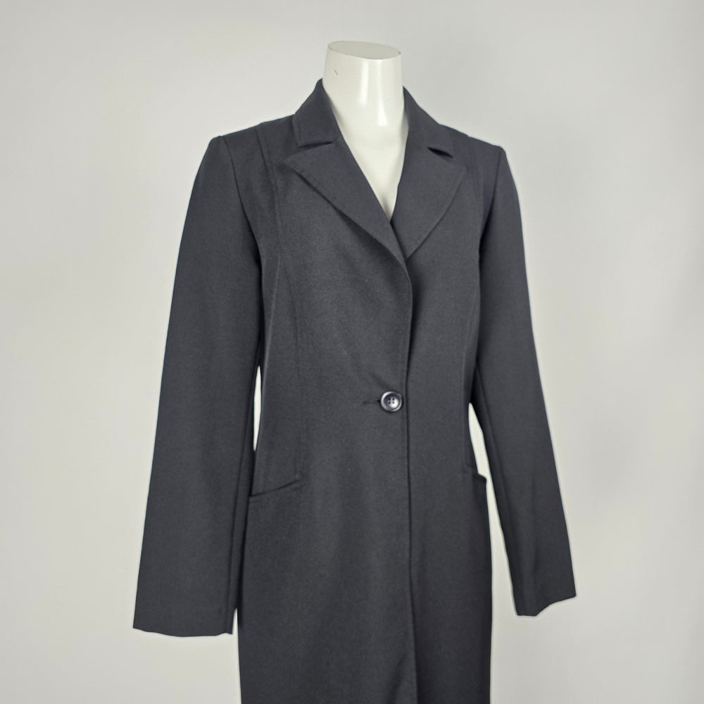 Vintage Y2K Le Château Black Full-Length Tailored Blazer Jacket Single Button -  Size S/M
