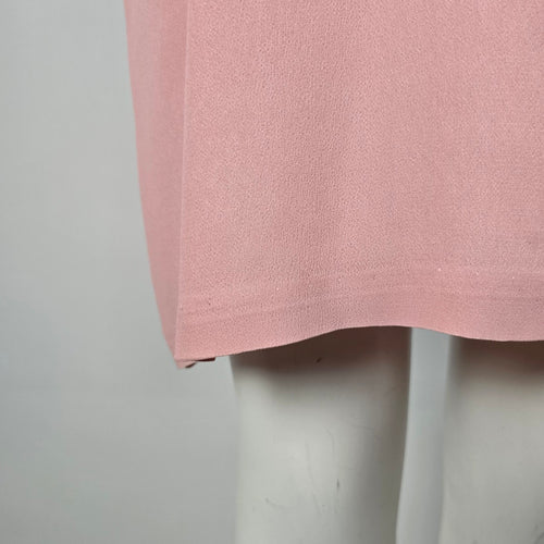 Vintage Mirrors II Pink Button Front Long Sleeve Dress Size 10