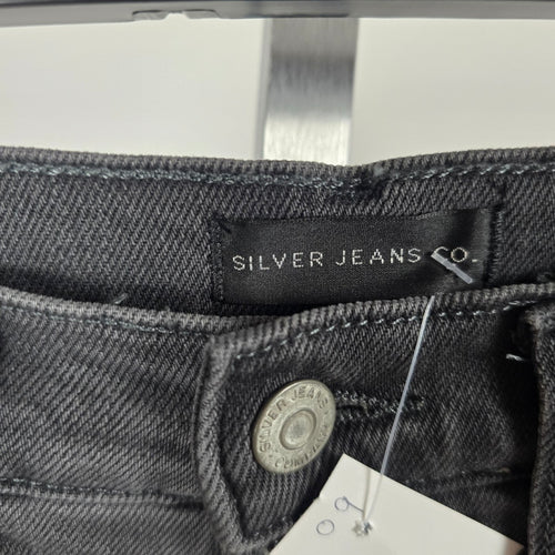 Silver Jeans Co. High Rise Black Denim Shorts - Size 26