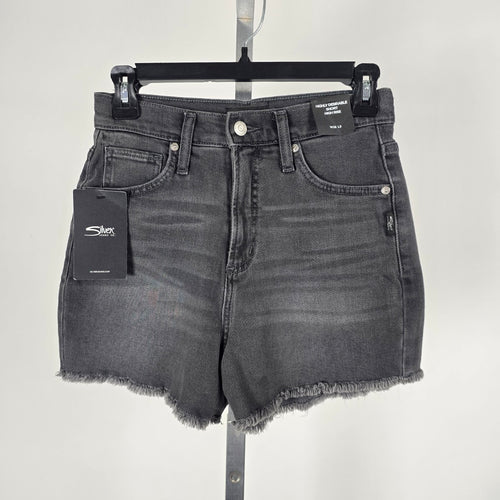 Silver Jeans Co. High Rise Black Denim Shorts - Size 26