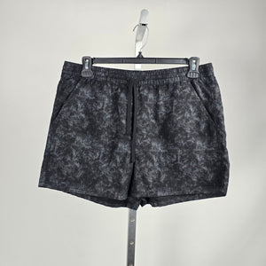 Grand Club Beach Black Acid Wash Drawstring Shorts Size L