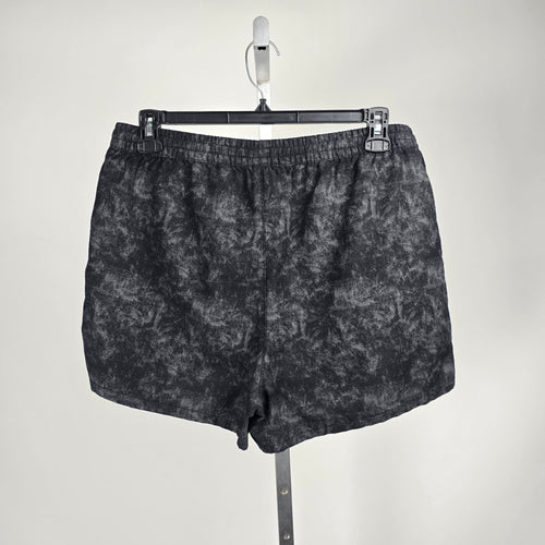 Grand Club Beach Black Acid Wash Drawstring Shorts Size L