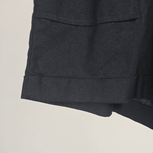 Ci Sono Black Linen Blend Drawstring Shorts Size S