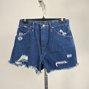 Vintage Wrangler Cowboy Cut High Rise Distressed Denim Cutoff Shorts – Size 7