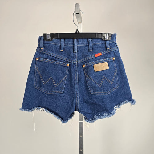 Vintage Wrangler Cowboy Cut High Rise Distressed Denim Cutoff Shorts – Size 7