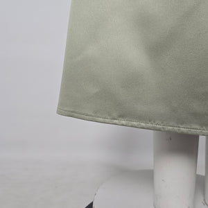 Alfred Angelo Sage Green Satin 2-Piece Strapless Formal Dress Skirt Set Size S