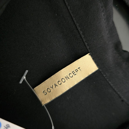 SOYACONCEPT Black Button Front Long Sleeve Shirt Dress  Size M