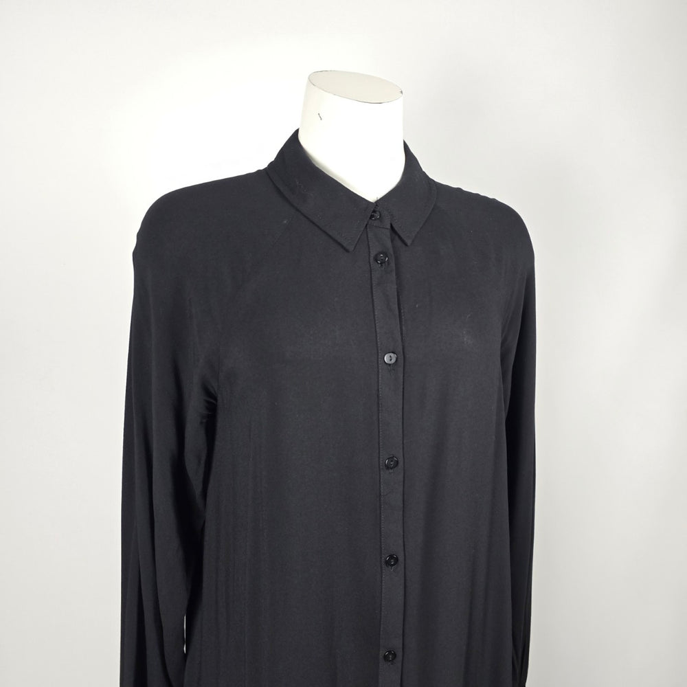 SOYACONCEPT Black Button Front Long Sleeve Shirt Dress  Size M