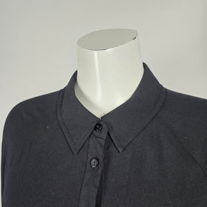 SOYACONCEPT Black Button Front Long Sleeve Shirt Dress  Size M