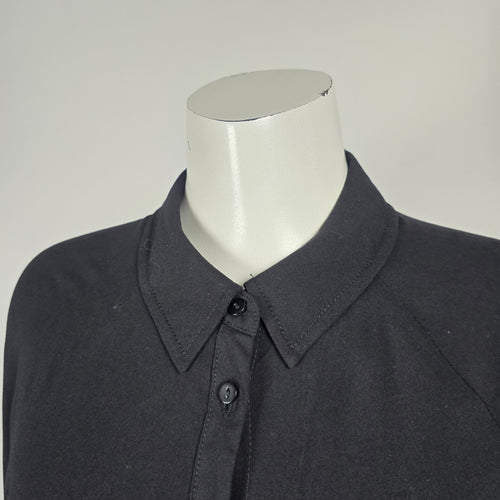 SOYACONCEPT Black Button Front Long Sleeve Shirt Dress  Size M