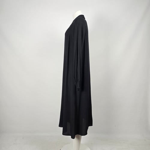 SOYACONCEPT Black Button Front Long Sleeve Shirt Dress  Size M